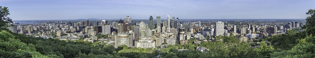Vista de una ciudad canadiense